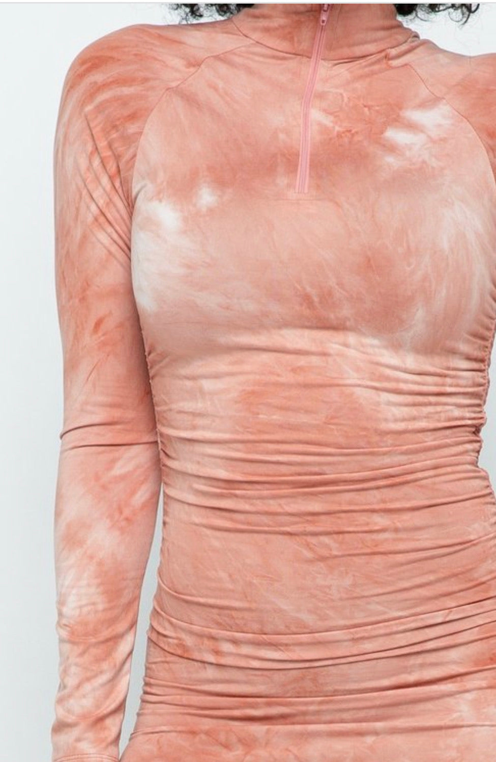 Tisha Midi Dress - Peach