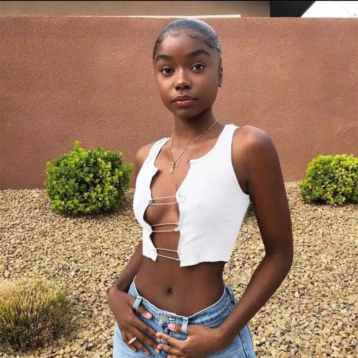 Lexi Crop Top - Ivory