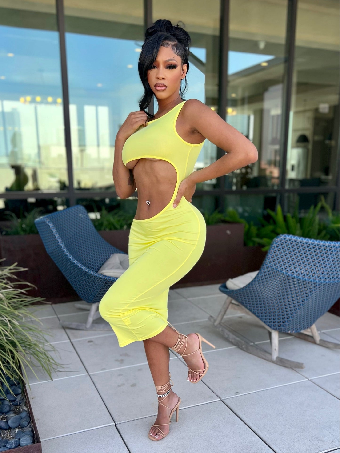 Delia Dress - Yellow