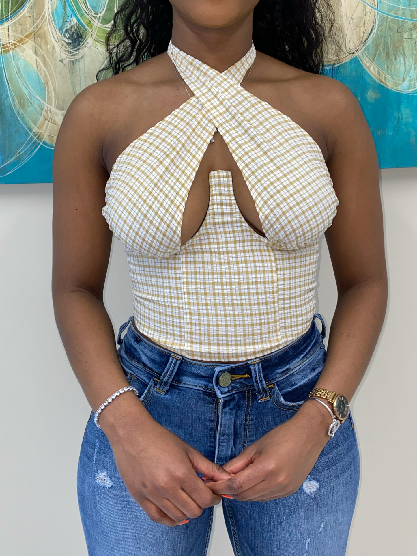 Imari Top - Yellow