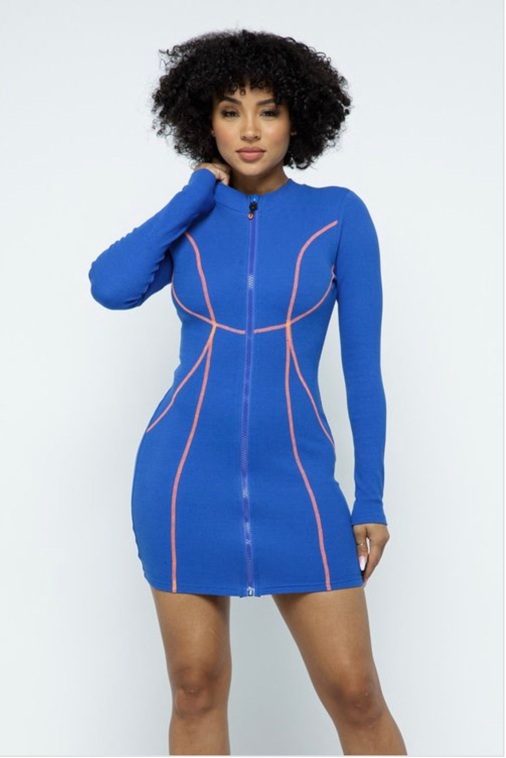 Cleo Mini Dress - Blue