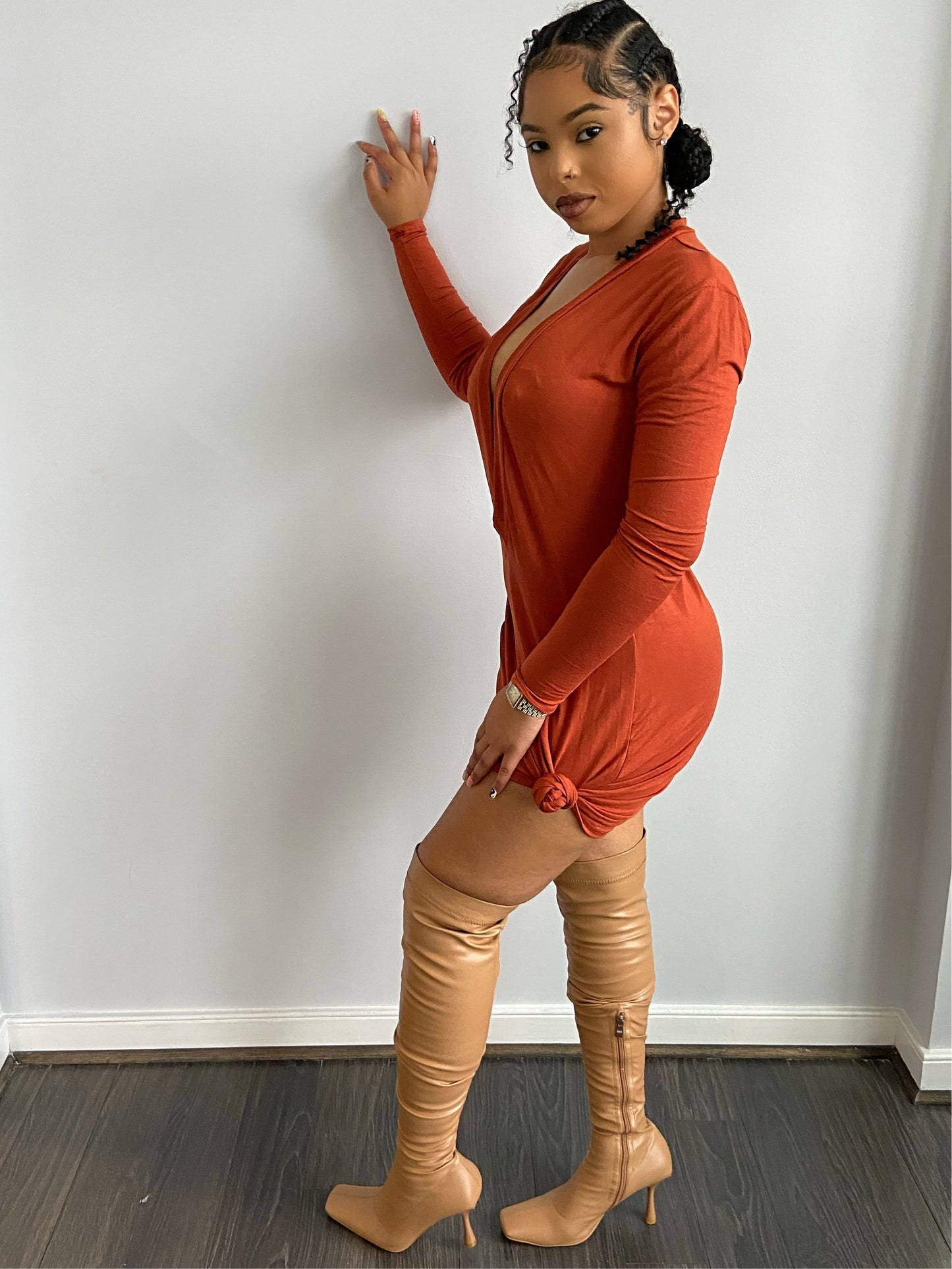 Ophelia Dress - Rust