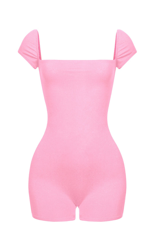 Candy Clouds Romper - Pink