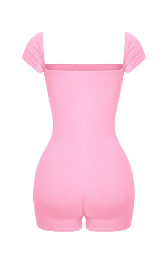 Candy Clouds Romper - Pink