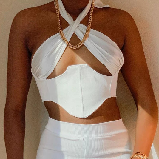 Kami Crop Top - Ivory