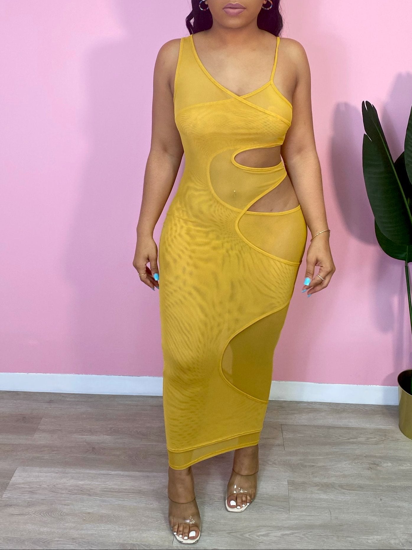 Timia Dress - Yellow